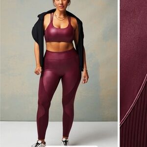 Women's Burgundy Active set, Never worn